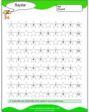 okul öncesi çocuklar için sayı kavramı ile ilgili çalışma sayfaları